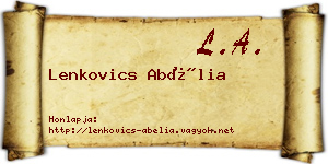 Lenkovics Abélia névjegykártya